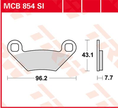 TRW Brake Pad Sinter Offroad MCB854SI