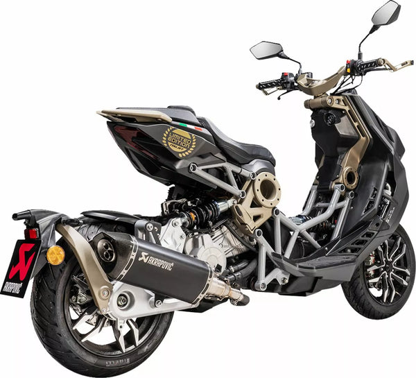 AKRAPOVIC DUFFLER SS/CF BLK ITAL S-IT125SO1-HRTBL