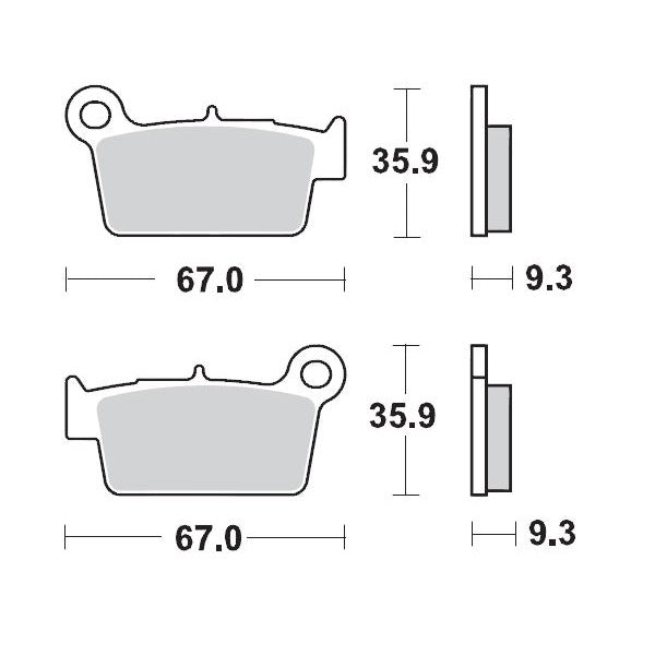 Moto-Master Brake Pad Racing 094511