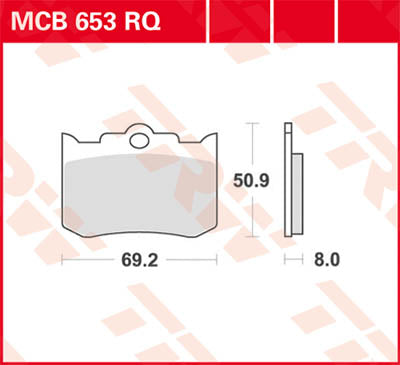 TRW Brake Pad TRW MCB653RQ MCB653RQ