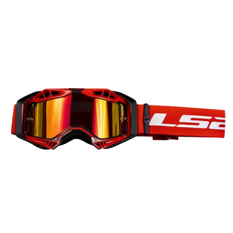 LS2 Goggles Aura Pro Iridium Röd