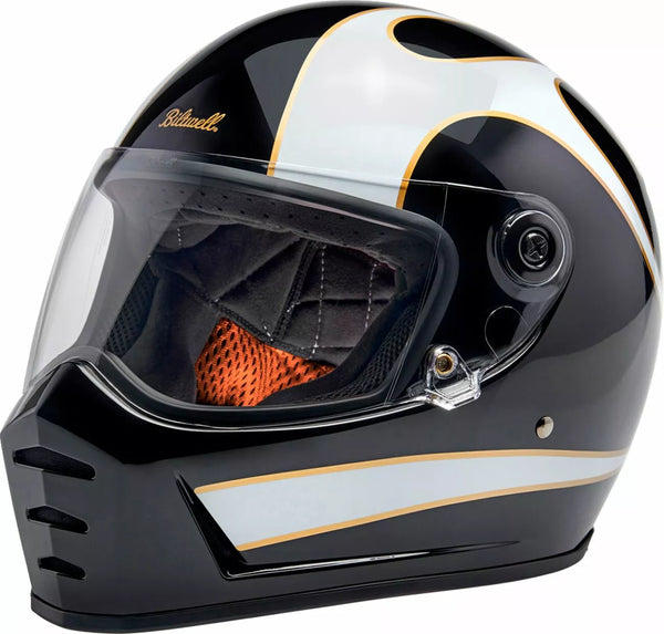 BILTWELL HELMET LANESPLTR BK/WT XL 1004-570-505