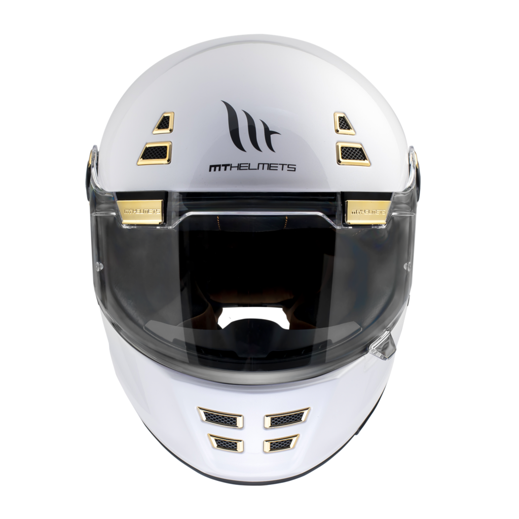 MT Helmets Integral Mc-Hjälm Jarama A0 Pearl White