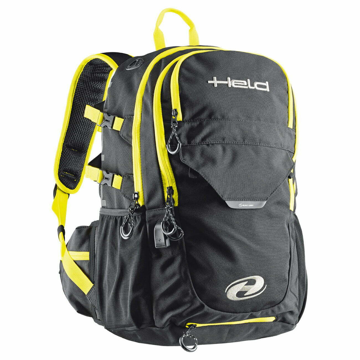 Vastgehouden backpack power-bag griep