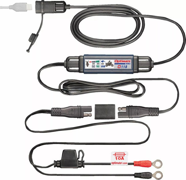 Tecmate Charger USB-C 3.3A SAE O118