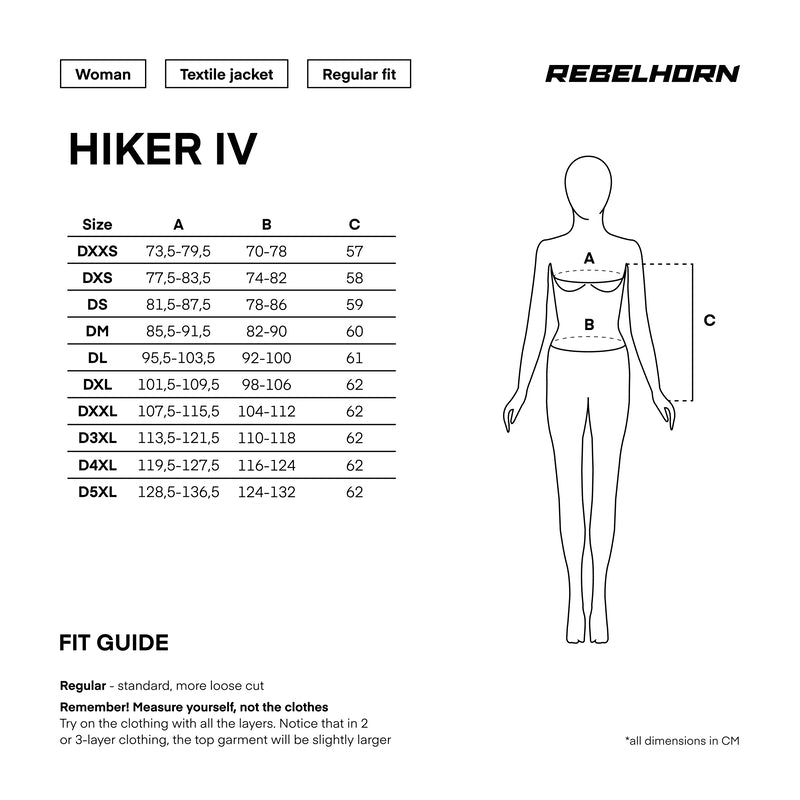 Rebelhorn Dam Textile Mc jacket Hiker IV Gray