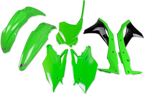 UFO Plastic Kit OEM -kleur (2020) Kawasaki KX250 Kakit225@999k