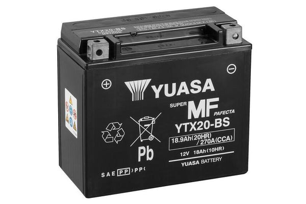 Yuasa onderhoud -Vrije batterij met zuurpakket -YTX20 -B