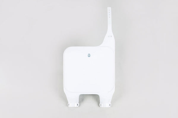 UFO Front Number Plate White Honda CR125R/250R/500R HO02617#041