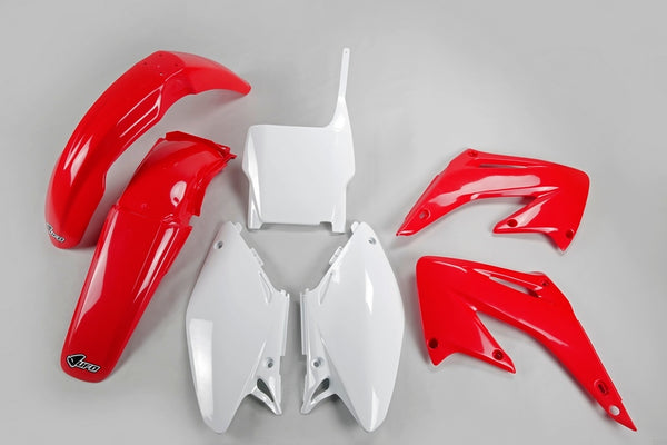 UFO Plastic Kit OEM Kleur Rood/Wit Honda CR125R/250R HOKIT102@999