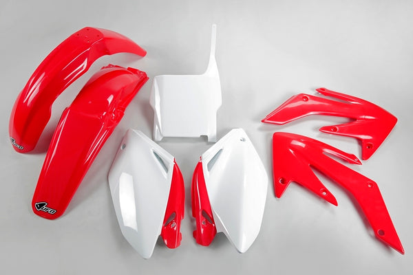 UFO Plastic Kit OEM Kleur Rood/Wit Honda CRF250R HOKIT104@999