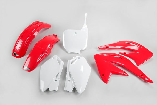 UFO Plastic Kit OEM Color Rood/White Honda CR85R/RB HOKIT109@999