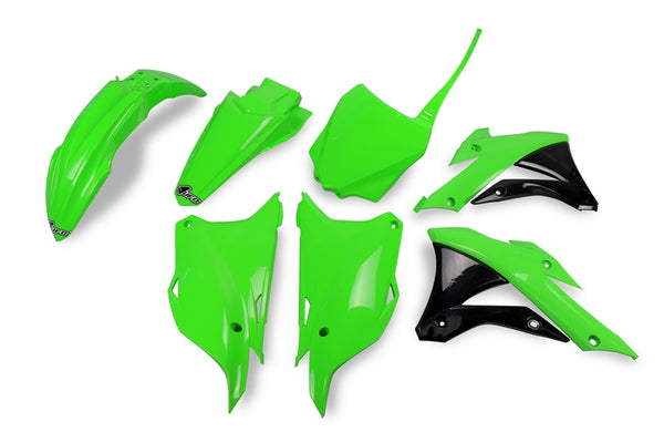 UFO Plastic Kit OEM -kleur (2020) Kawasaki Kx85 Kakit222@999k