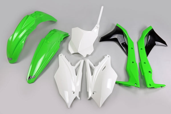 UFO Plastic Kit OEM -kleur (2018) Kawasaki KX250F Kakit225@999