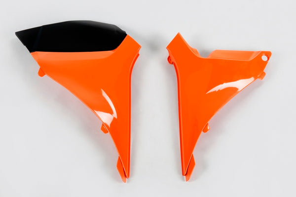 UFO AIR BOX COVERS ORANGE KTM SX-F250/350/450/505 KT04025#127