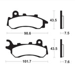 Tecnium Organic Brake Pads - ME464 (voor Nissin -remklauw) 1090542