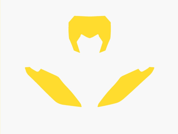 Blackbird plaatstickers gele fantic xx 3f00/000004