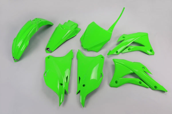UFO Plastic Kit OEM -kleur (2021) Kawasaki KX 85 Kakit222@026