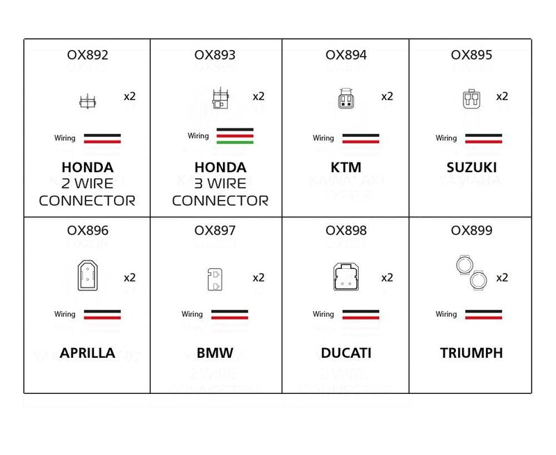 Oxford -indicatoradapterkabel - Yamaha 2 draadconnector OX890