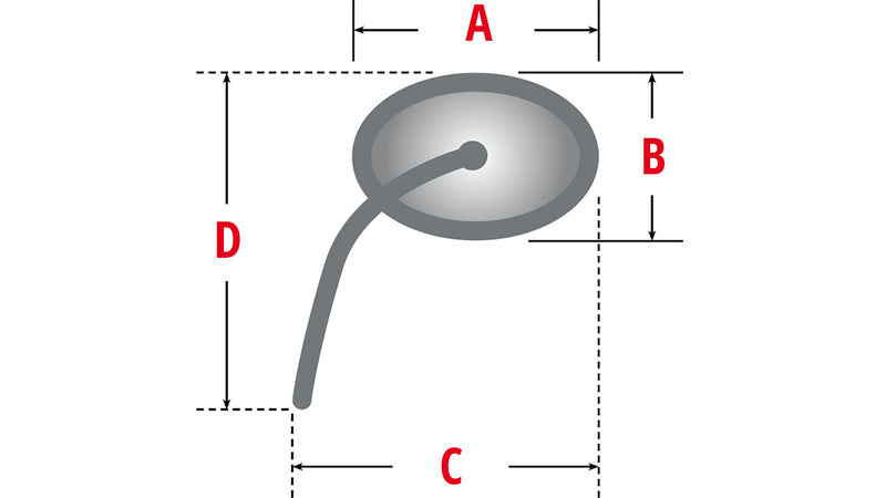 Highsider Mirror Stealth -X3 with LED position light (pair) 301-452