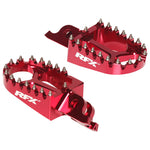 RFX PRO CNC Aluminium Trials Footlest (Red) - Universal Gas/Beta/Sherco/Montesa