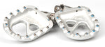 RFX PRO CNC Aluminium Trials Footlest (Silver) - Universal Gas/Beta/Sherco/Montesa