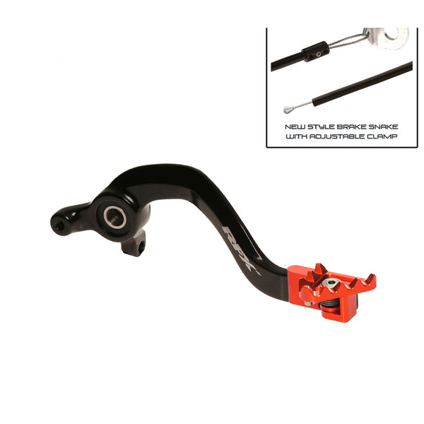 RFX PRO FT Rear Brake Liver (Black/Orange) - KTM SX65 FXRB5030099or
