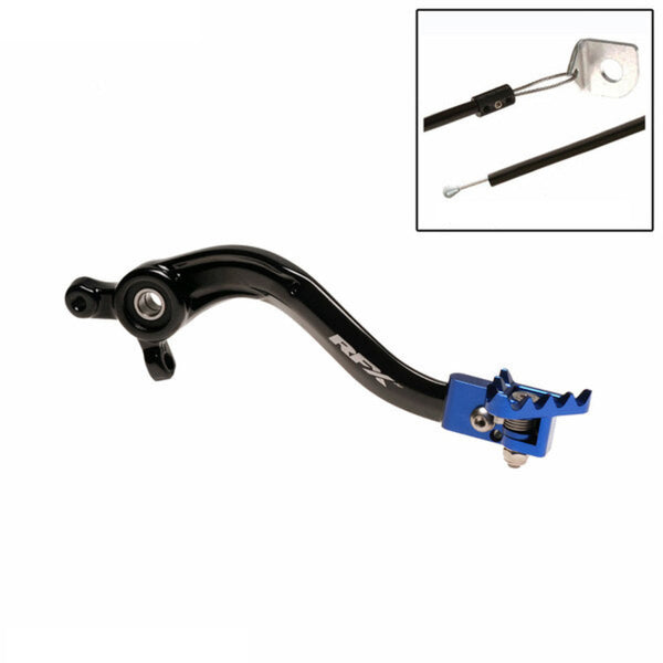 RFX PRO FT Rear Brake Liver (Black/Blue) - Husqvarna TC65 FXRB7030099BU