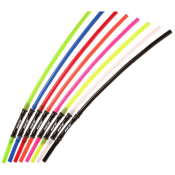 RFX Race Vent Tube - Long Pipe Inc 1 Way Valve (zwart) 5 PCS FXVT2000055BK