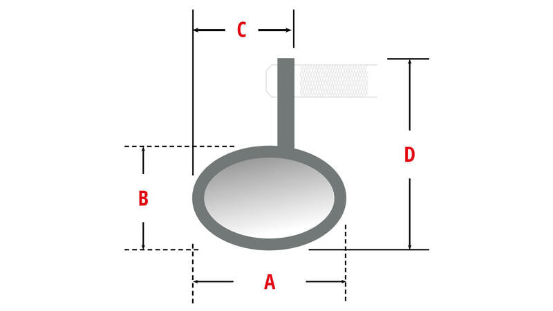 Highsider Victory-X Rim Bar End Mirror met LED-indicatoren/positielicht (1 stc) 301-184