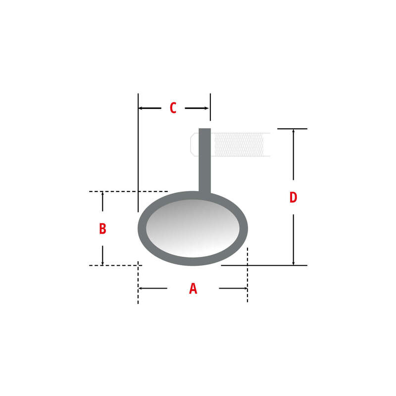 Highsider Victory-X RIM-stuur eindspiegel met LED-richtingaanwijzers (1 stc) 301-183