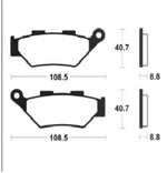 Tecnium gesinterde metalen remblokken - MF483 1122849