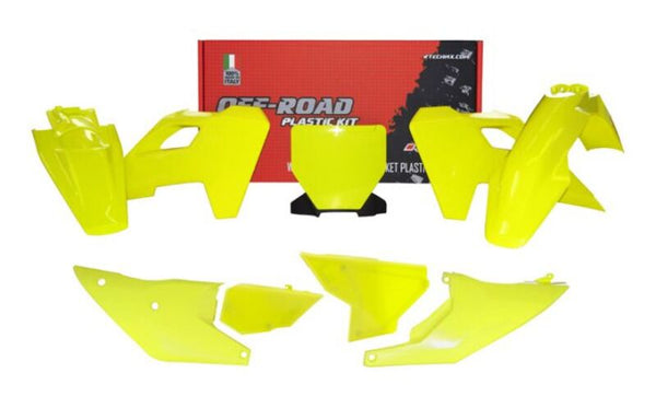 Racetech Plastic Kit 7 delen-geel naar Husqvarna (R-Kithsq-GQ0-523)