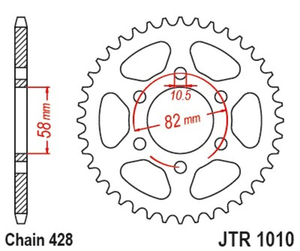 JT Sprock's Steel Reary Sprock 1010 - 431 JTR1010.41