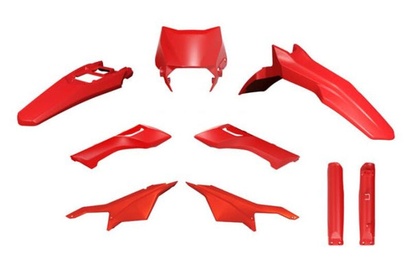Racetech Plastic Kit 6 onderdelen-rood R-KITS-RS0-624
