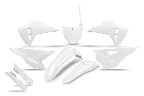 UFO Full Plastics Kit met vorkbeschermers - Matte White Hokit127f@041