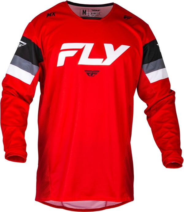 Fly Racing Kinetic Prix Jersey - Rood/Gray/White 377-422S