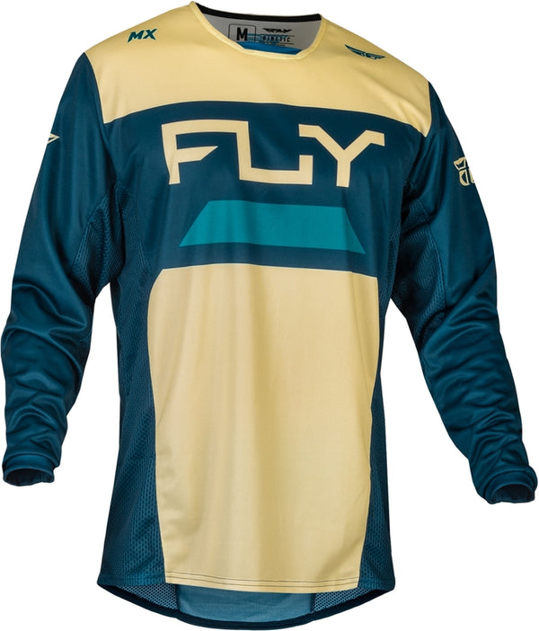 Fly Racing Kinetic Reload Jersey - Ivory/Navy/Cobalt 377-523s