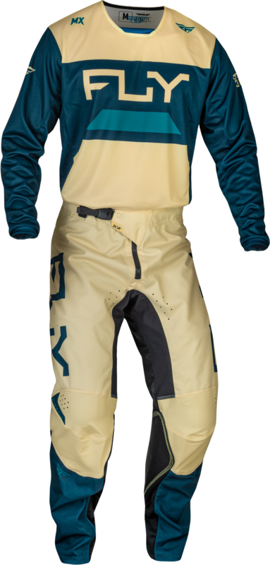 Fly Racing Kinetic Reload -broek - Ivory/Navy/Cobalt 377-53328