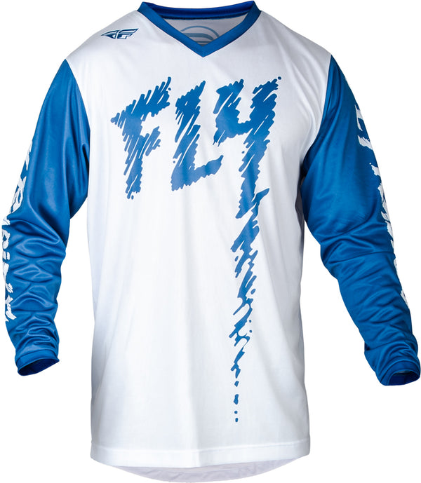 Fly Racing F-16 jeugdjersey-true blauw/wit 377-223yl