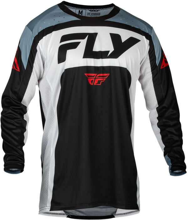 Fly Racing Lite Jersey - zwart/wit/denim grijs 377-720s