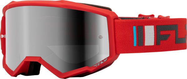 Escape racing zone cross glasses red/gray - silver mirror/smoke colored glass