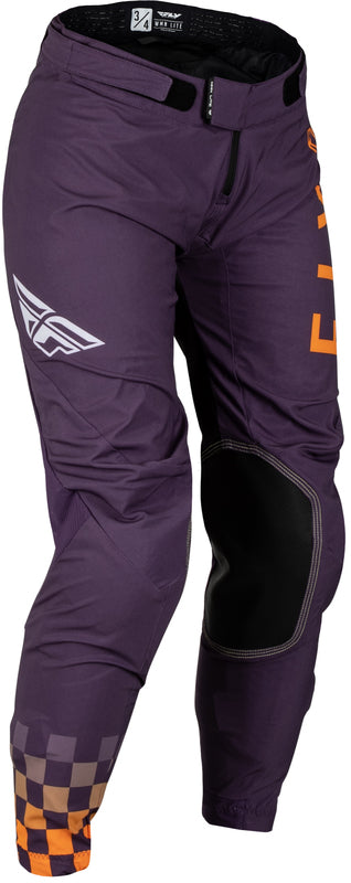 Fly Racing Lite Woman Pants - Deep Purple/White/Neon Coral 377-63105