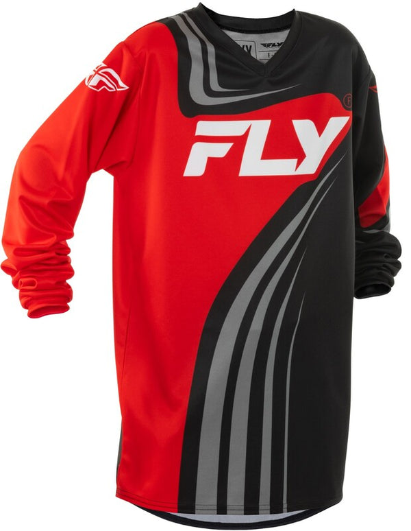 Fly Racing F-16 jeugdjersey-black/rood/wit 378-220yl