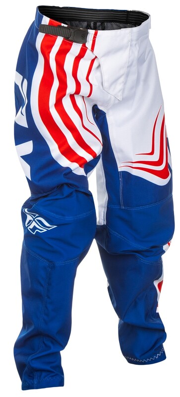 Fly Racing F-16 jeugd broek-rood/wit/blauw 378-23218