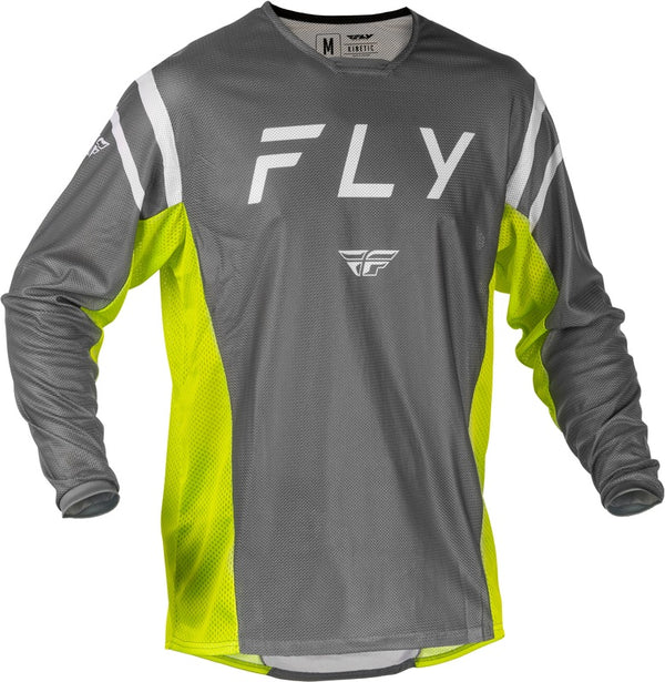 Fly Racing Kinetic Mesh Jersey - Grijs/geel 379-314L