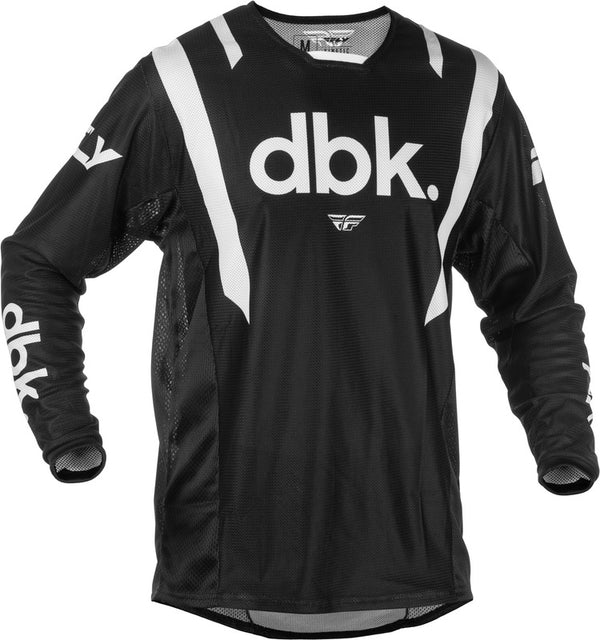 Fly Racing Kinetic Mesh DBK Jersey - Black/White 379-3172X