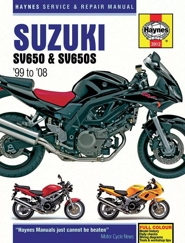 Haynes Manual Suz SV650 3912