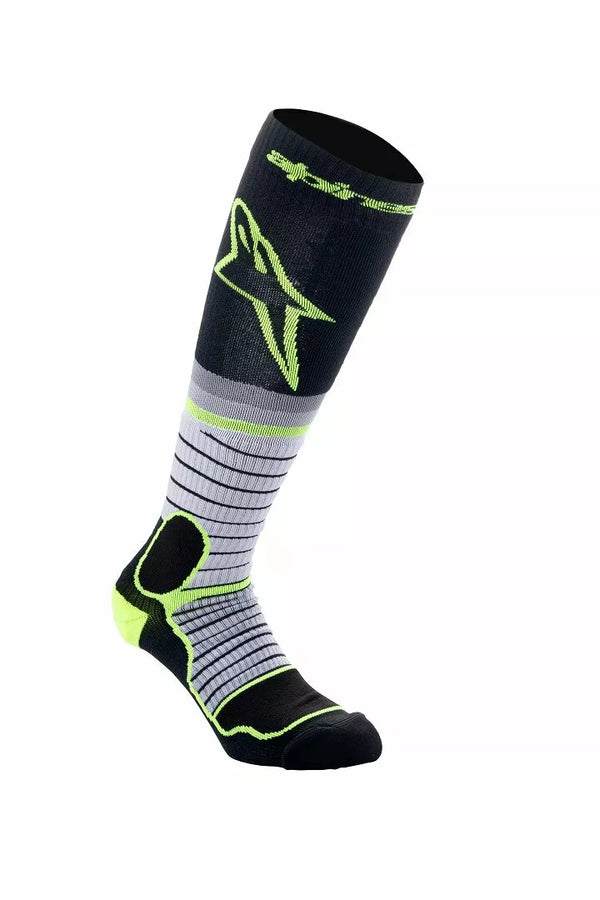 Alpinestars (MX) SOCK MX PRO BLK/GY/YLW S 4701524-175-S