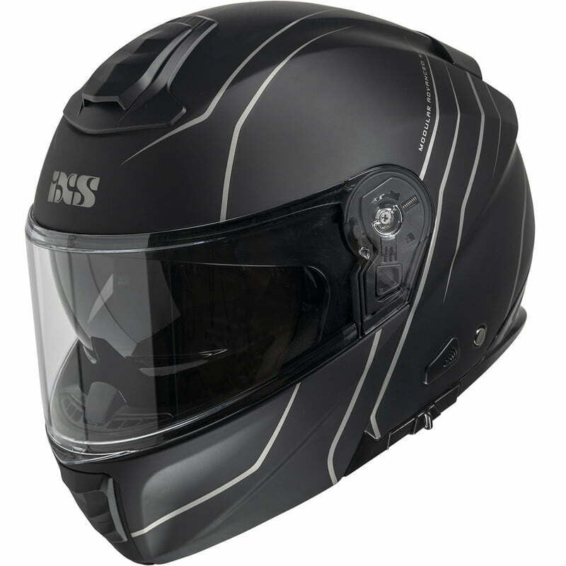 IXS Openable MC Helmet IXS460 FG 2.0 Zwart /grijs